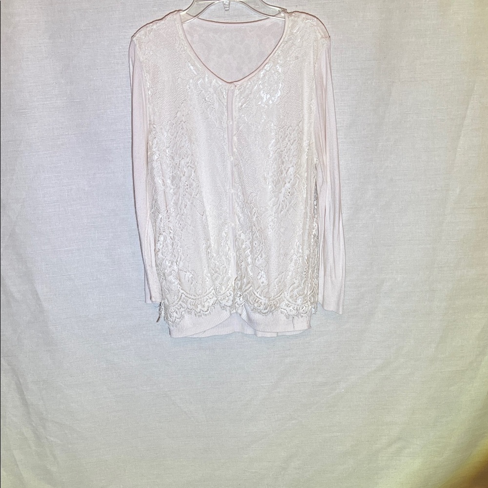 Elegant Lace Women's Top - Cream
